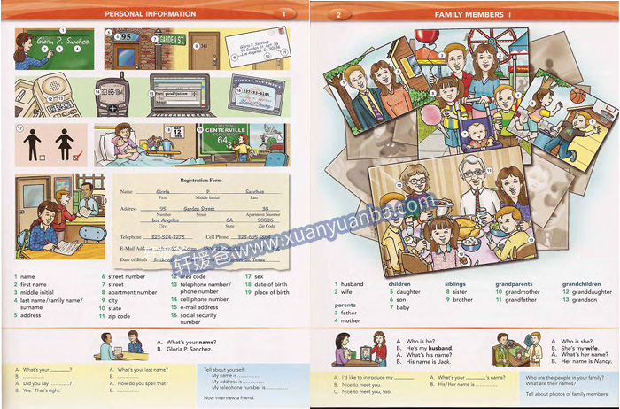 《Word by Word Picture Dictionary》美国朗文日常情景单词书练习册教师书+8CD音频 百度云盘下载