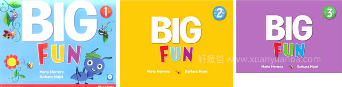 朗文培生《Big Fun》 3-6岁幼儿英语教材1-3级全三册白板软件+MP3+PDF 百度云网盘下载