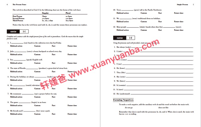 《Practice Makes Perfect: English Verbs 》英语动词语法原版教材高清PDF 百度云网盘下载