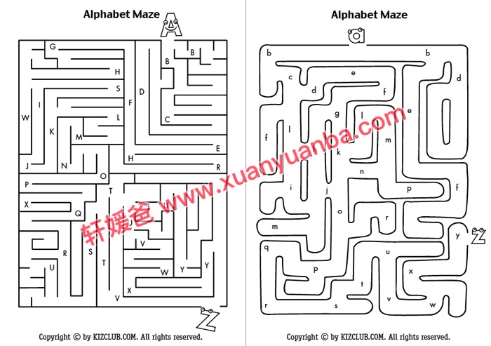 《Kids Page》 13个英语字母学习游戏高清PDF 百度云网盘下载