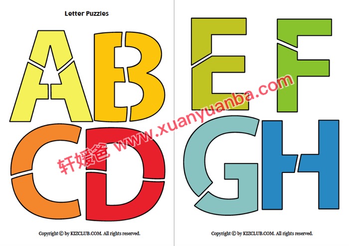 《Kids Page》 13个英语字母学习游戏高清PDF 百度云网盘下载