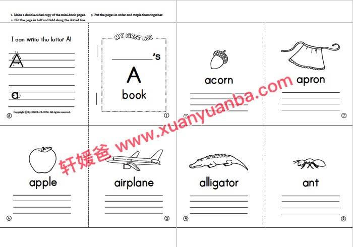 《Kids Page》 13个英语字母学习游戏高清PDF 百度云网盘下载
