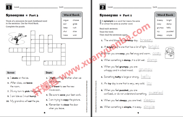 《240 Vocabulary Words 练习册全六册》G1-G6 单词专项练习册 百度云网盘下载