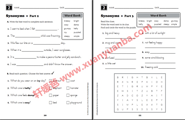 《240 Vocabulary Words 练习册全六册》G1-G6 单词专项练习册 百度云网盘下载