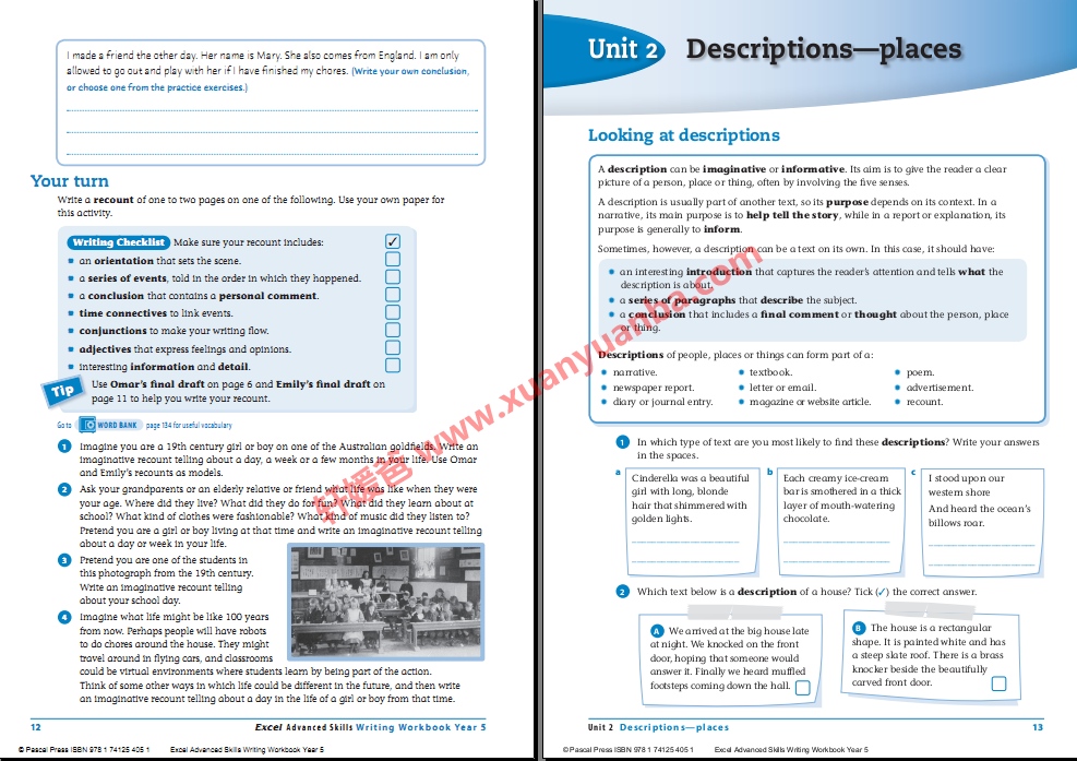 《Writing Workbook 1-6》全六册培养孩子独立写作能力 百度云网盘下载