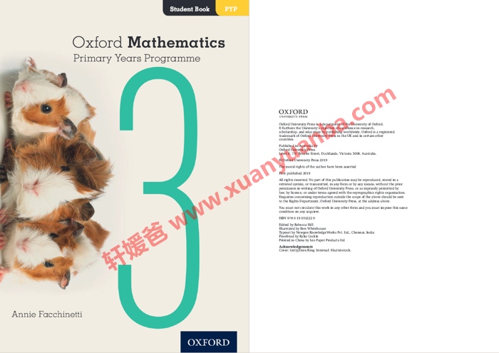 《Oxford Mathematics Primary Years Programme 1-6》牛津国际课程IB小学数学全套用书高清PDF百度云网盘下载