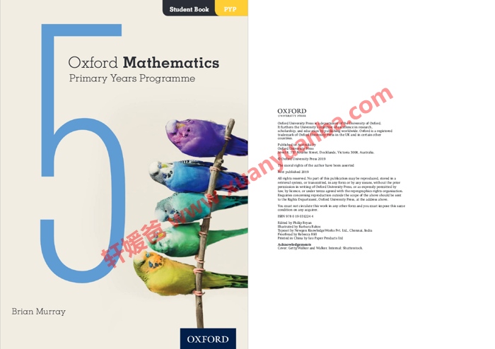 《Oxford Mathematics Primary Years Programme 1-6》牛津国际课程IB小学数学全套用书高清PDF百度云网盘下载