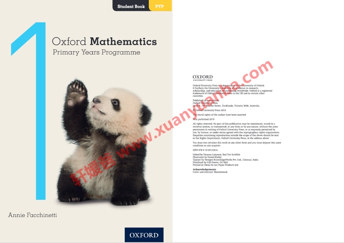 《Oxford Mathematics Primary Years Programme 1-6》牛津国际课程IB小学数学全套用书高清PDF百度云网盘下载