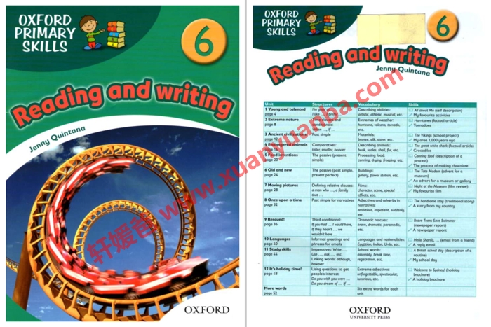 《Oxford Primary Skills Reading and Writing 1-6》牛津写作教材 音频+PDF 百度云网盘下载
