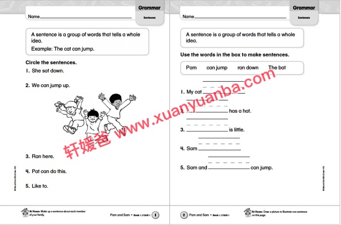 《加州教材Treasures Practice Workbook 》GK-G6美国小学生英文原版练习册 百度云网盘下载
