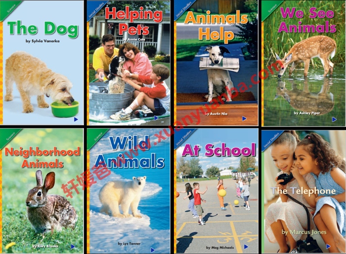 《斯考特科学分级读物GK~G6》美国小学教材7个级别 内嵌音频可点读PDF+MP3 百度云网盘下载