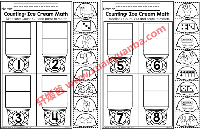 《Kindergarten Math: Math Made Fun》11套美国幼儿园数学启蒙游戏卡片 百度云网盘下载