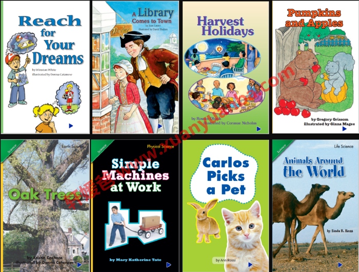 《斯考特科学分级读物GK~G6》美国小学教材7个级别 内嵌音频可点读PDF+MP3 百度云网盘下载