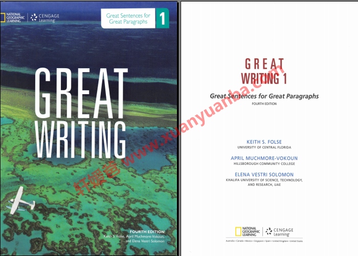 《Great Writing写作教材Foundation-Level5》国家地理第四版学生教师用书PDF 百度云网盘下载