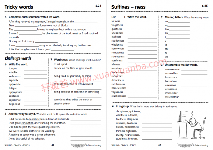 《Reading Eggs全套英文练习册GK-G6》自然拼读理解阅读PDF 百度云网盘下载
