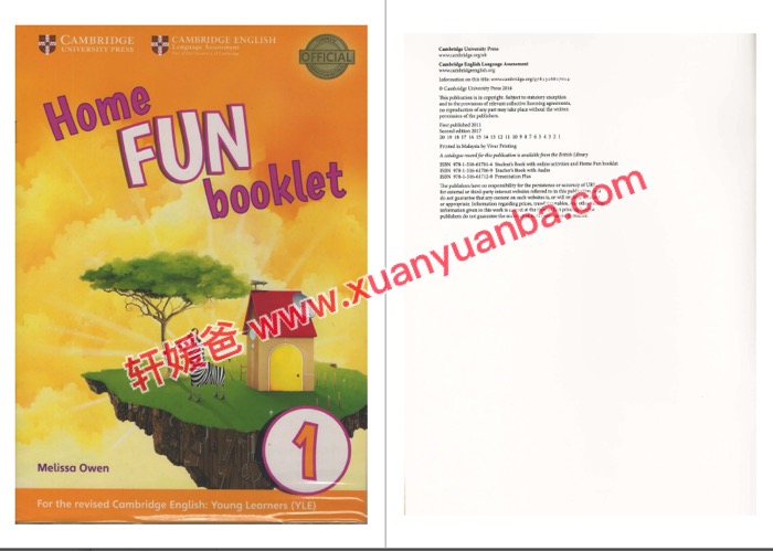 剑桥少儿英语（YLE）官方备考教材《Storyfun for 系列1-6》 Homefun 第2版 百度云网盘下载