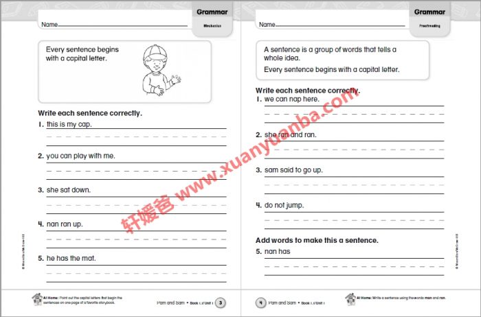 《加州语文Treasures全套练习册》G1-G6小学英文语法拼写 共19册 百度云网盘下载