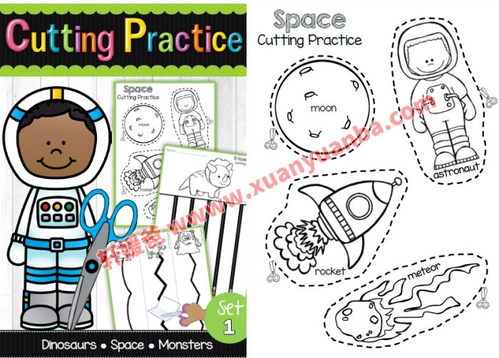 《Cutting Practice Bundle – 180 Themed Pages!》6册幼儿剪纸 百度云网盘下载