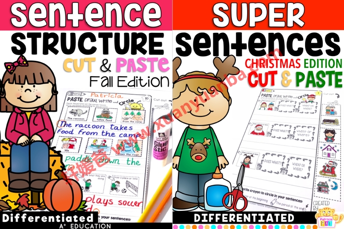 《TPT出品的6套英文句型写作练习册》PDF 百度云网盘下载