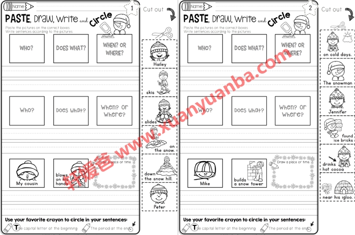《TPT出品的6套英文句型写作练习册》PDF 百度云网盘下载