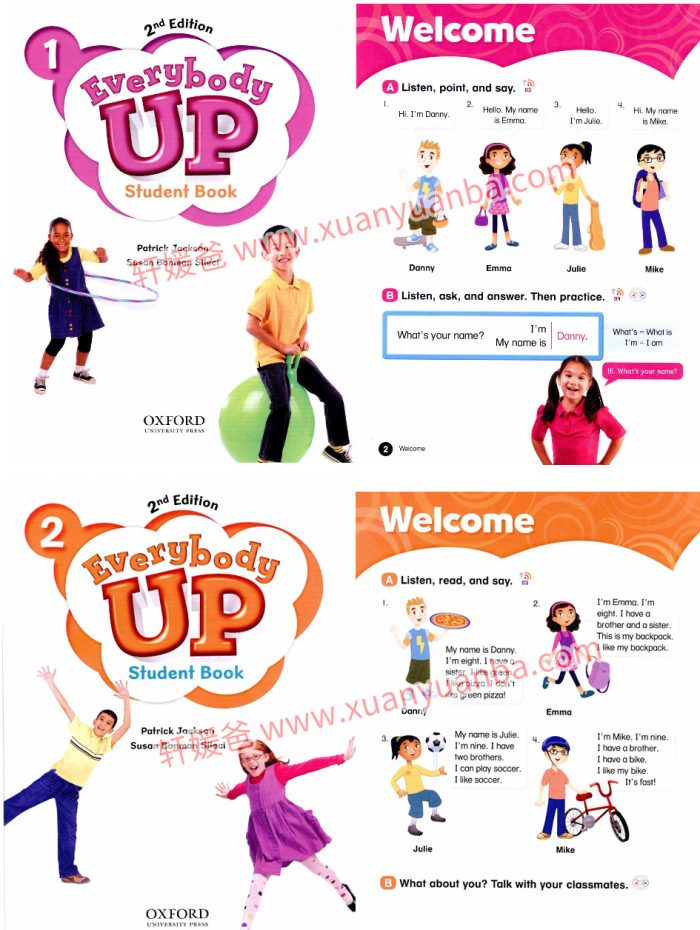 《牛津 Everybody Up第二版》少儿美语教材七级全套 学生用书练习册视频音频卡片白板软件 PDF百度云网盘下载