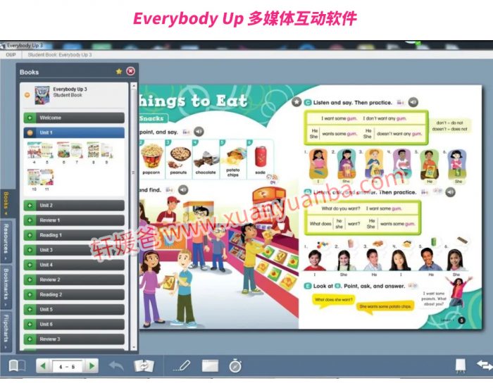 《牛津 Everybody Up第二版》少儿美语教材七级全套 学生用书练习册视频音频卡片白板软件 PDF百度云网盘下载