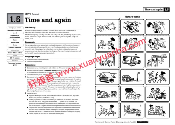 《Games for Grammar Practice》剑桥超棒的英语语法词汇游戏练习书 PDF百度云网盘下载