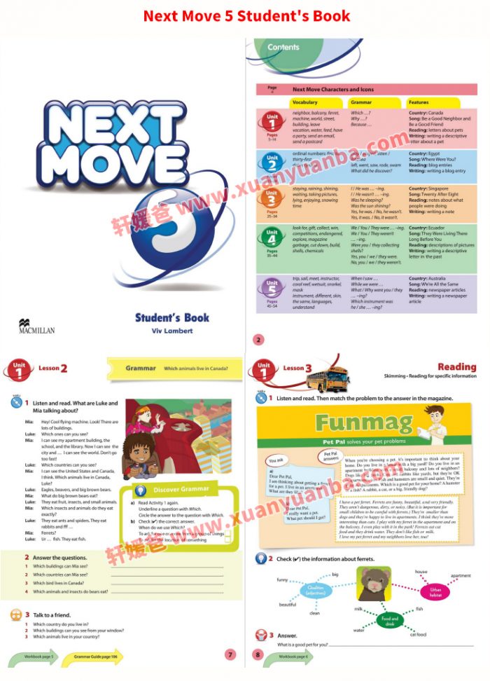 《Next Move》麦克米伦少儿英语教材S+1-6全套学生用书+练习册+音频+互动白板 百度云网盘下载