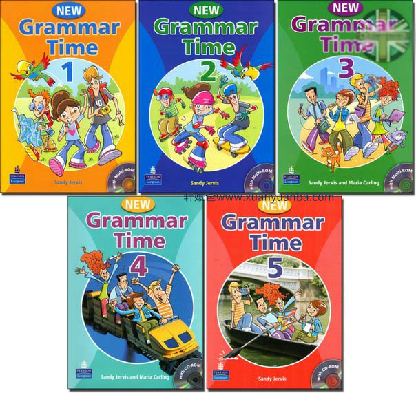 《新版朗文New Grammar Time全1-5级》6-12岁小学英语语法PDF 百度云网盘下载