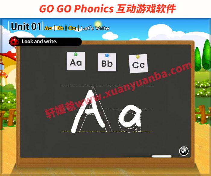 《GO GO Phonics》自然拼读教材资源包 含精美多媒体互动学习软件 百度云网盘下载