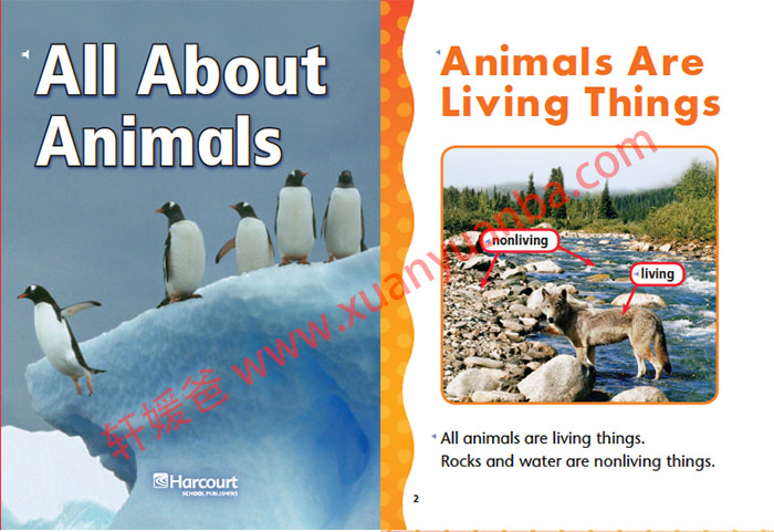 《Harcourt Science Grade K-6》哈考特系列分级阅读科学绘本MP3+PDF 百度云网盘下载