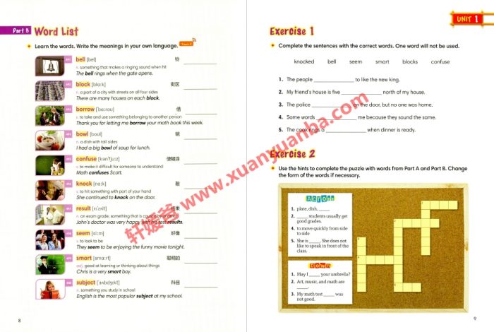 《1000 Basic English Words》少儿基础英语全四册单词阅读写作练习册 百度云网盘下载