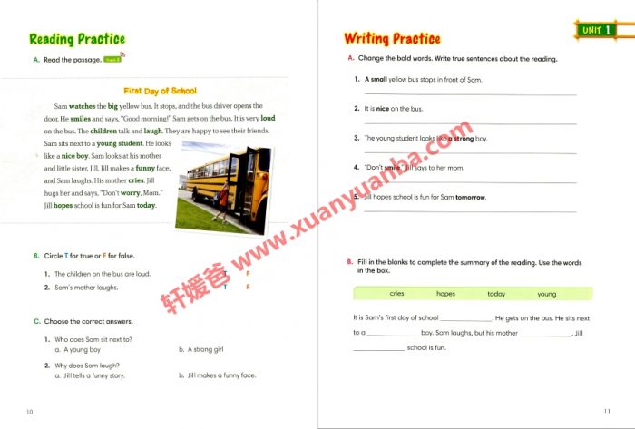 《1000 Basic English Words》少儿基础英语全四册单词阅读写作练习册 百度云网盘下载