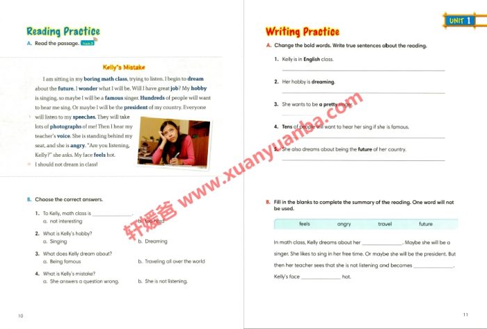 《1000 Basic English Words》少儿基础英语全四册单词阅读写作练习册 百度云网盘下载