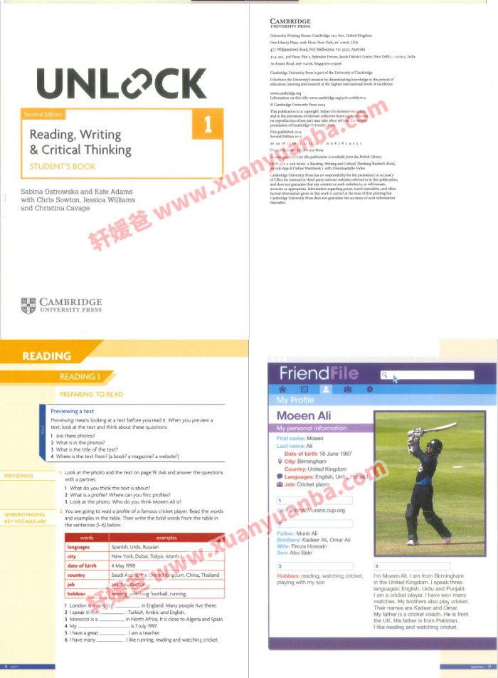 《Unlock Basic-L5》剑桥顶级英文原版教材 2nd Edition 学生书+音频+视频 PDF MP3百度云网盘下载