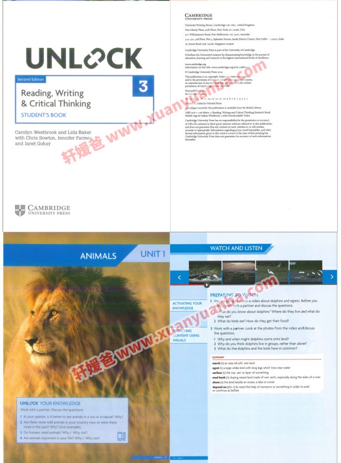 《Unlock Basic-L5》剑桥顶级英文原版教材 2nd Edition 学生书+音频+视频 PDF MP3百度云网盘下载