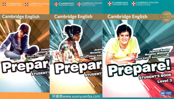 《Cambridge English Prepare 1-7》剑桥原版英语教材教材教师用书练习册音频视频 百度云网盘下载