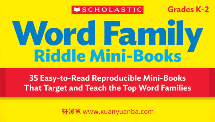 《Word Family Riddle Mini-Books》学乐单词迷你书 81P 高清可打印 百度云网盘下载