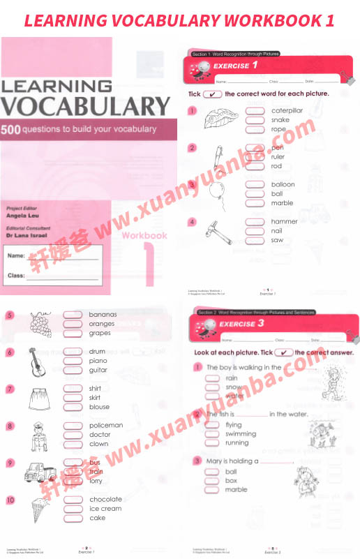 《SAP Learning Vocabulary L1-L6》新加坡词汇原版英文教材 PDF 百度网盘下载