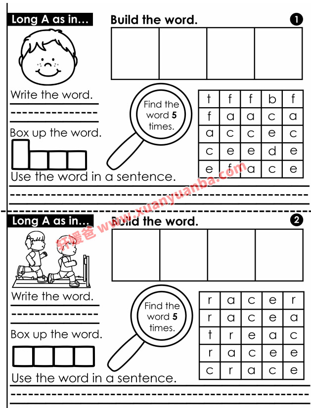 《My CVCe Booklet》最新TPT自然拼读英语启蒙4套练习册 PDF 百度云网盘下载