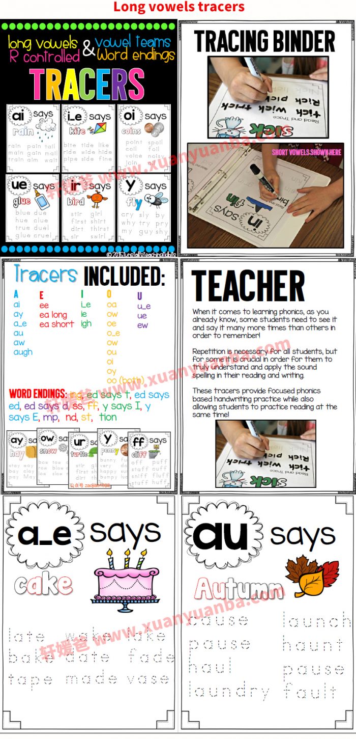 《TPT英语启蒙自然拼读学习卡6册》400页原生高清学习卡片海报教学素材百度网盘下载