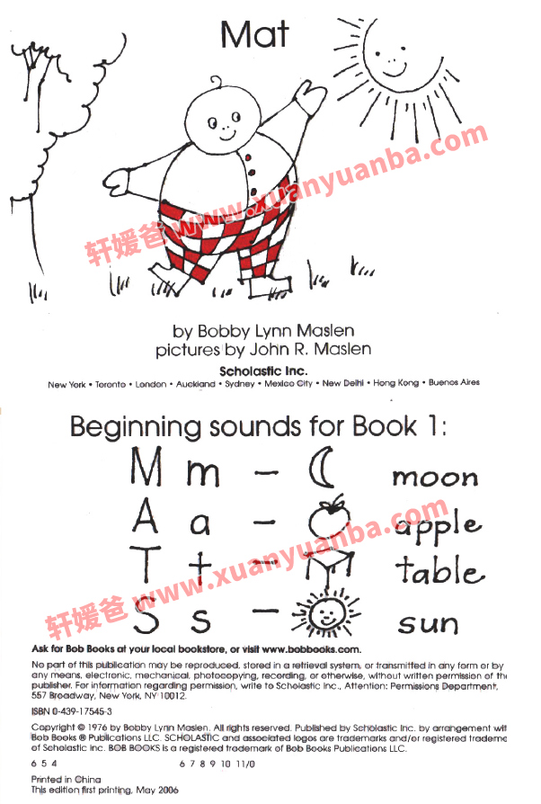 《BOB BOOKS》美国鲍勃系列 Set1-5英文分级阅读启蒙 自然拼读+音频 PDF百度云网盘下载