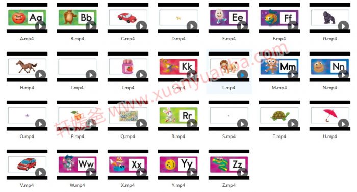 《172集超赞自然拼读发音学习视频》5个级别囊括自然拼读所有的发音规则 MP4视频 百度云网盘下载