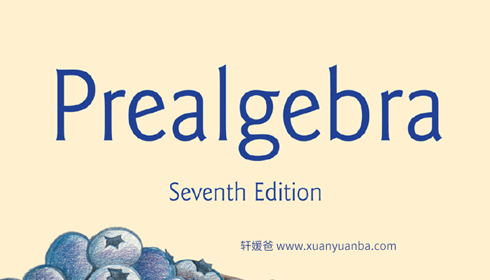 《Prealgebra》预代数美国小学数学课程 PDF百度云网盘下载