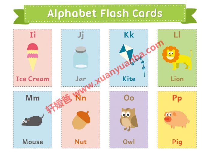 《43大主题英语彩色单词卡》帮孩子轻松掌握1600+词汇 百度云网盘下载