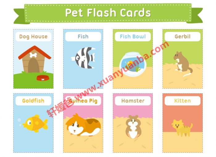 《43大主题英语彩色单词卡》帮孩子轻松掌握1600+词汇 百度云网盘下载