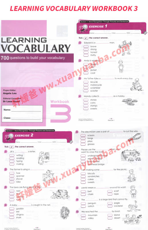 《SAP Learning Vocabulary L1-L6》新加坡词汇原版英文教材 PDF 百度网盘下载