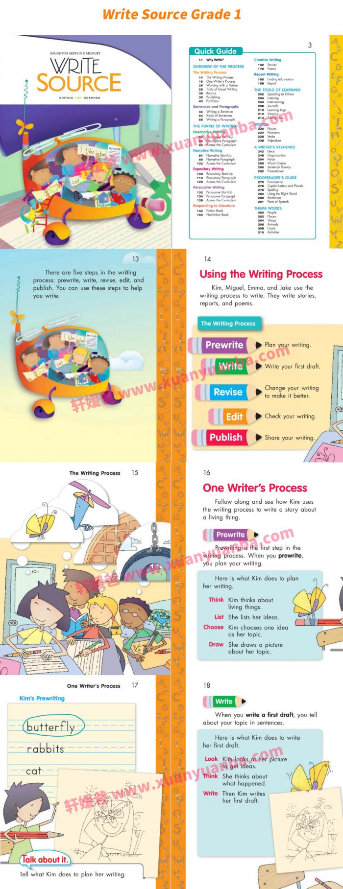 全球顶尖写作教材《Write Source》Grade 1-12 全套孩子写作MP3英文练习册PDF 百度云网盘下载