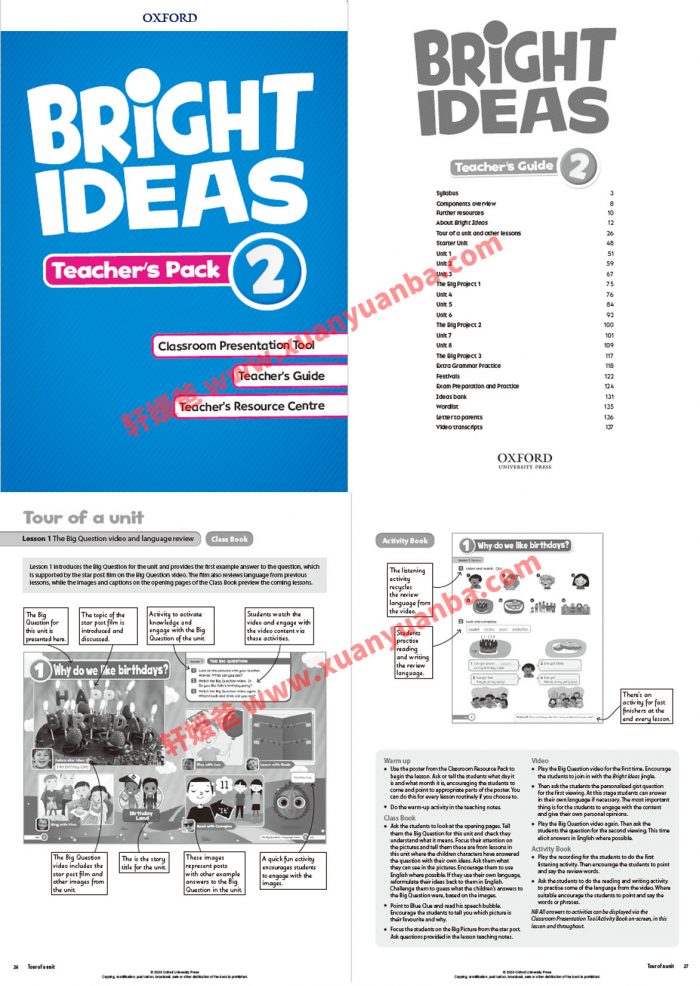 《牛津 Bright ideas 1-6册》全套学生用书+教师用书+配套练习册+音频+视频 百度云网盘下载