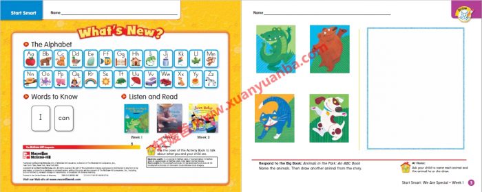 《加州语文Treasures全套练习册》G1-G6小学英文语法拼写 共19册 百度云网盘下载